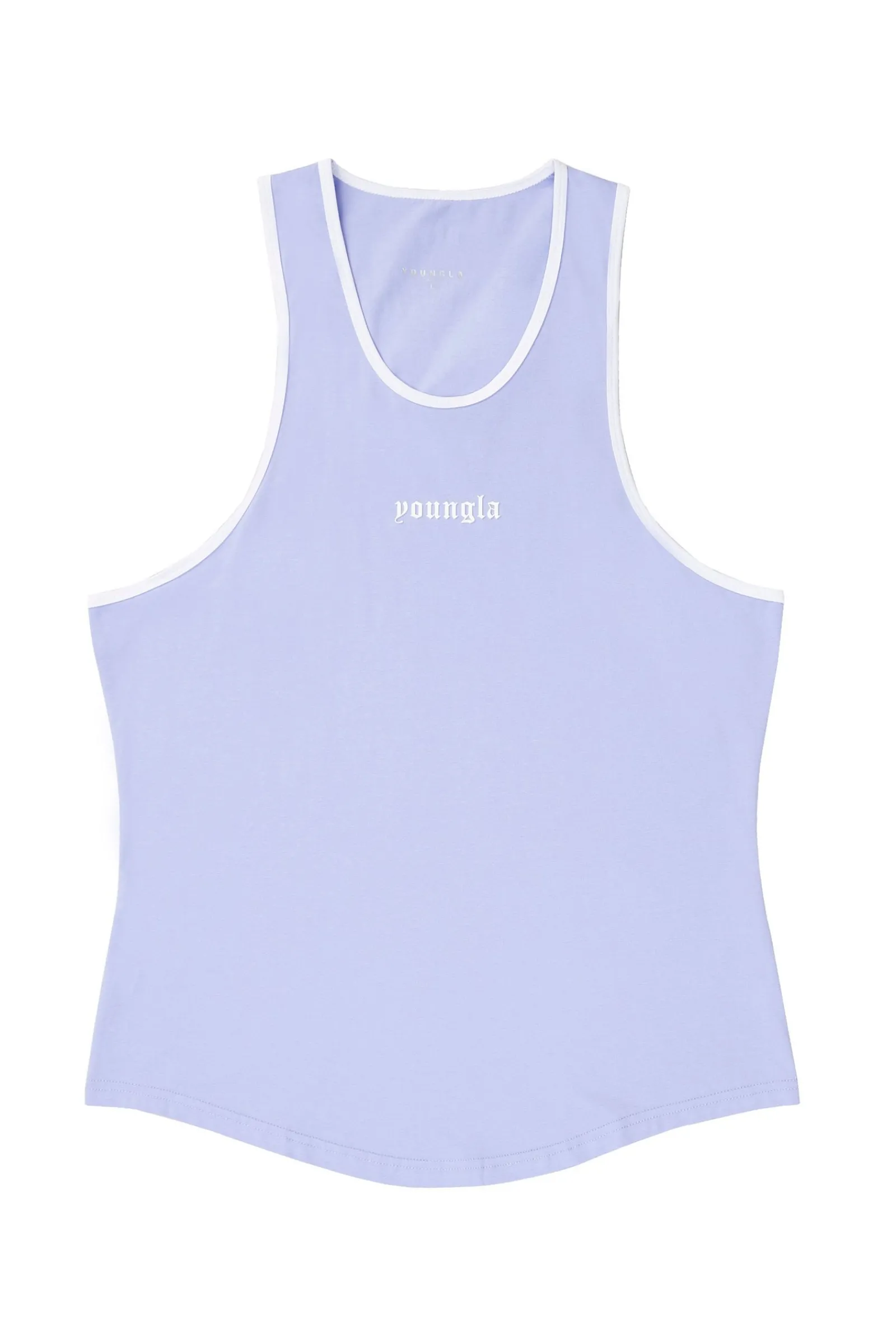 Tanks<Youngla 319-Pristine Tank Tops Black|Brown|Carolina Blue|Lavender Purple