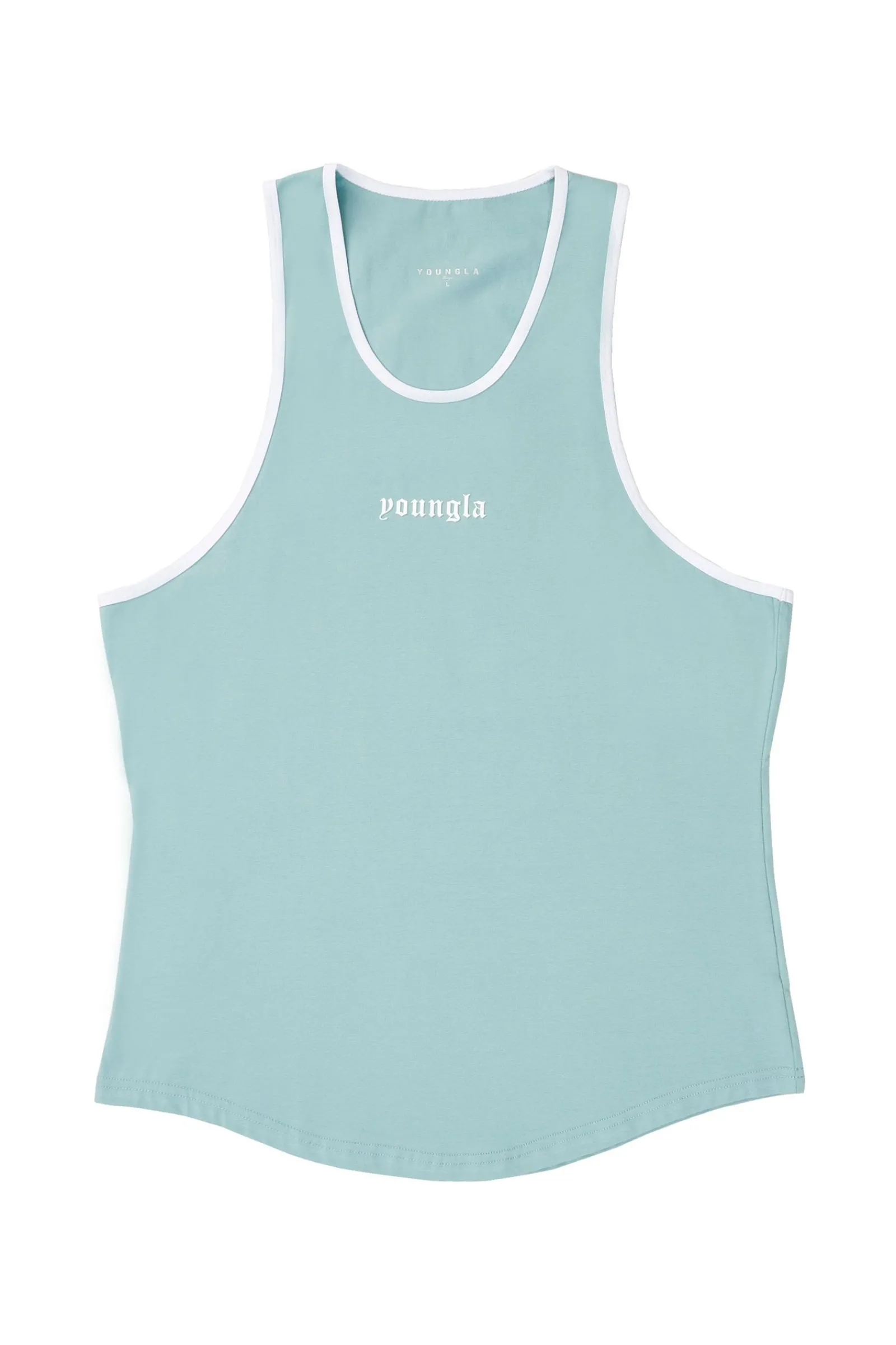 Tanks<Youngla 319-Pristine Tank Tops Black|Brown|Carolina Blue|Lavender Purple