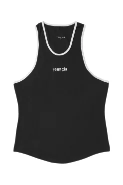 Tanks<Youngla 319-Pristine Tank Tops Black|Brown|Carolina Blue|Lavender Purple