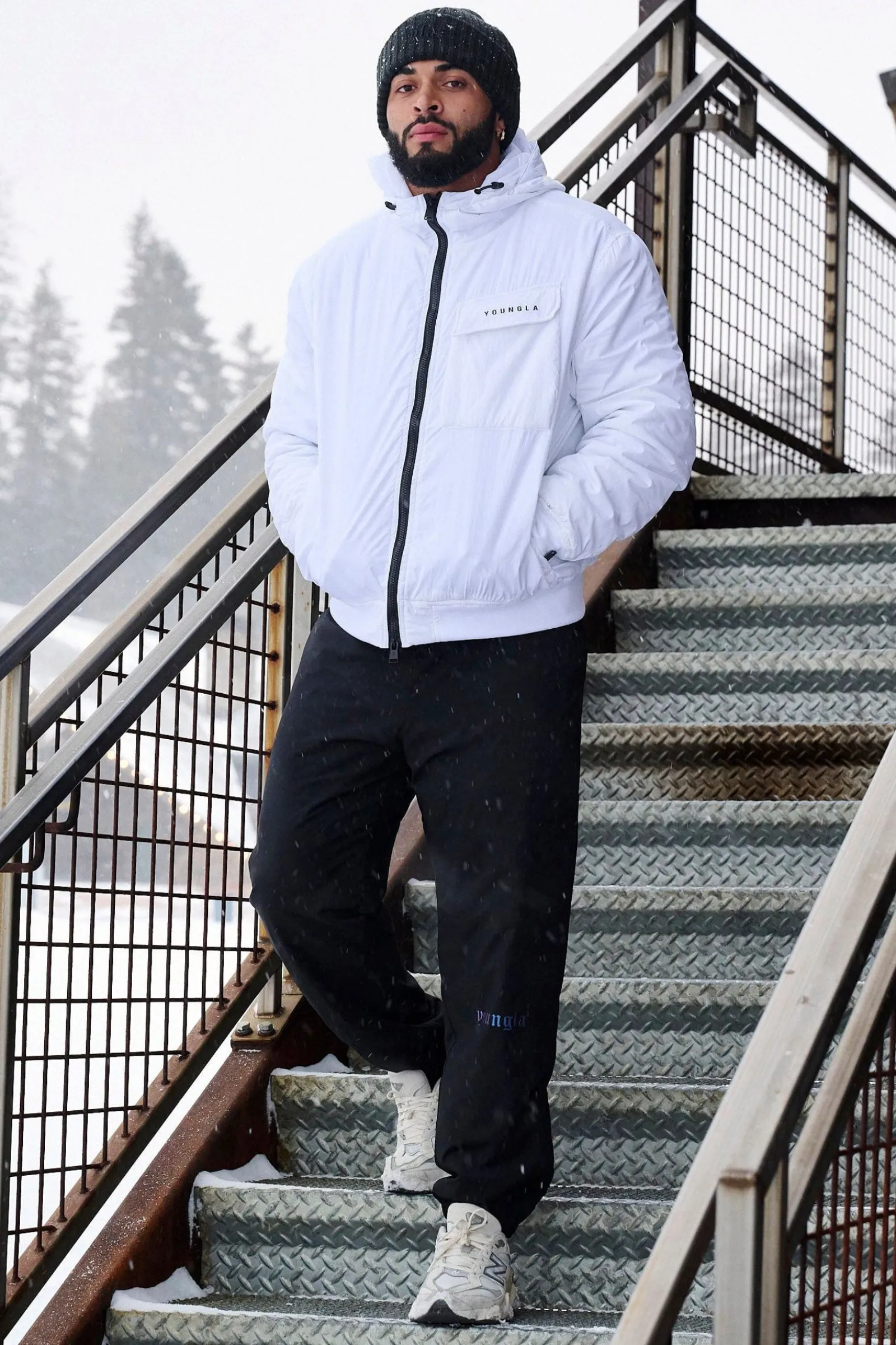 Outerwear<Youngla 525-Rain Day Jacket Black|White