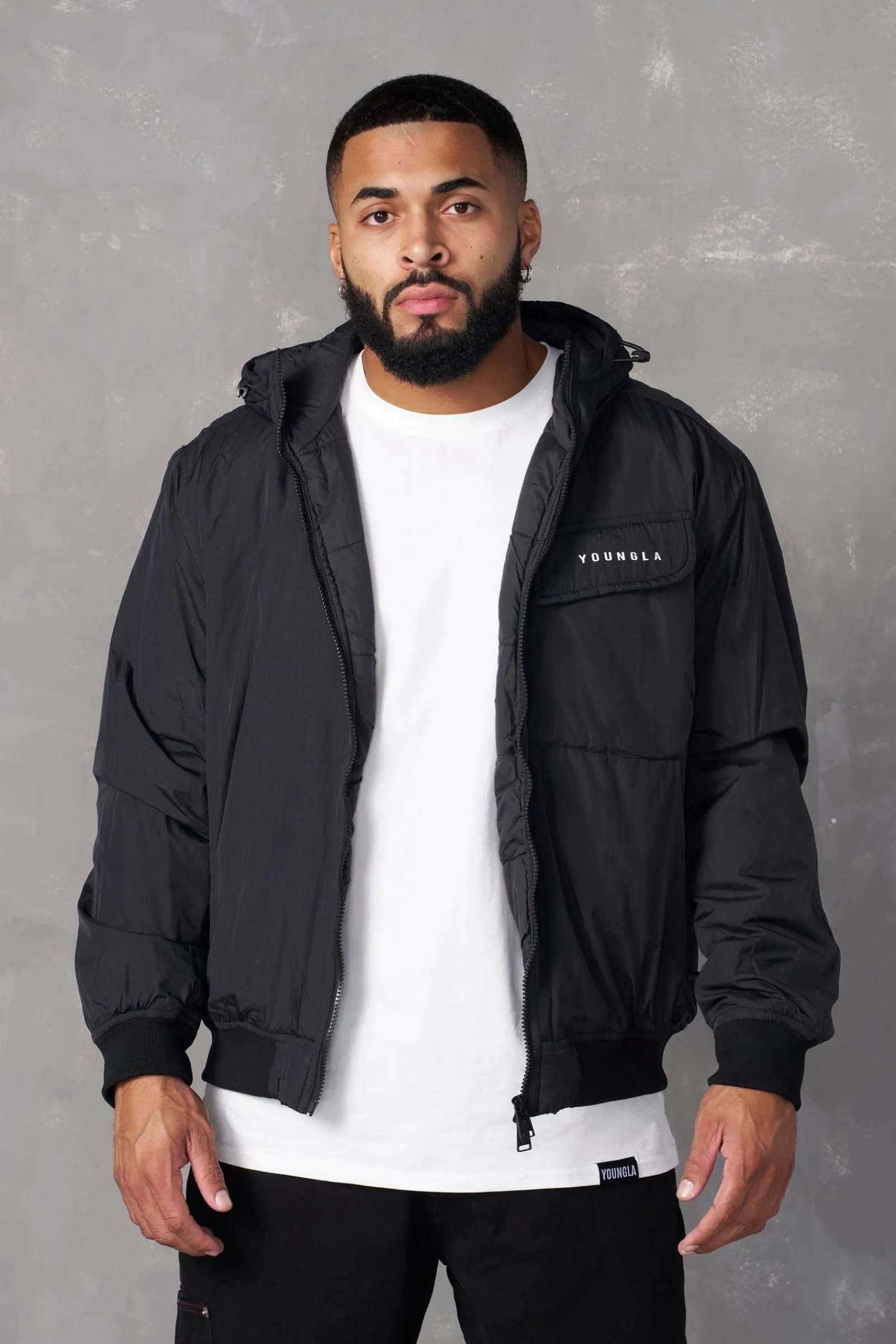 Outerwear<Youngla 525-Rain Day Jacket Black|White