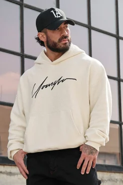 Outerwear<Youngla 524-Reverse Terry Hoodies Black|Brown|Oatmeal|Off-White