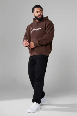 Outerwear<Youngla 524-Reverse Terry Hoodies Black|Brown|Oatmeal|Off-White
