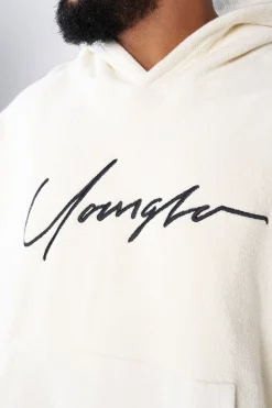 Outerwear<Youngla 524-Reverse Terry Hoodies Black|Brown|Oatmeal|Off-White