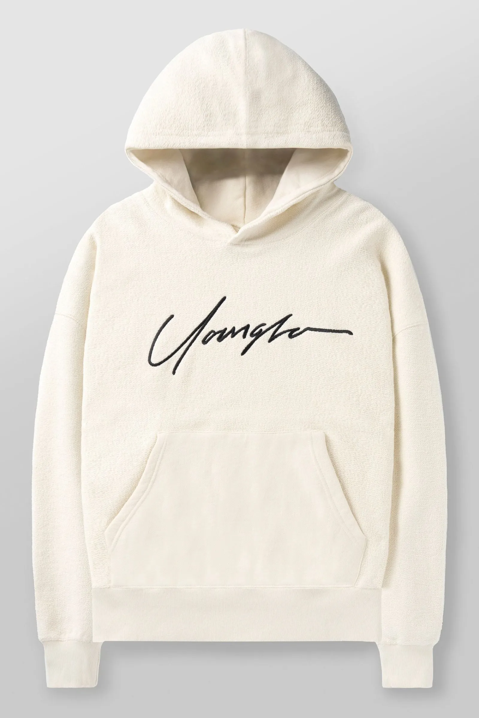 Outerwear<Youngla 524-Reverse Terry Hoodies Black|Brown|Oatmeal|Off-White