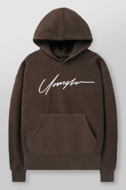 Outerwear<Youngla 524-Reverse Terry Hoodies Black|Brown|Oatmeal|Off-White