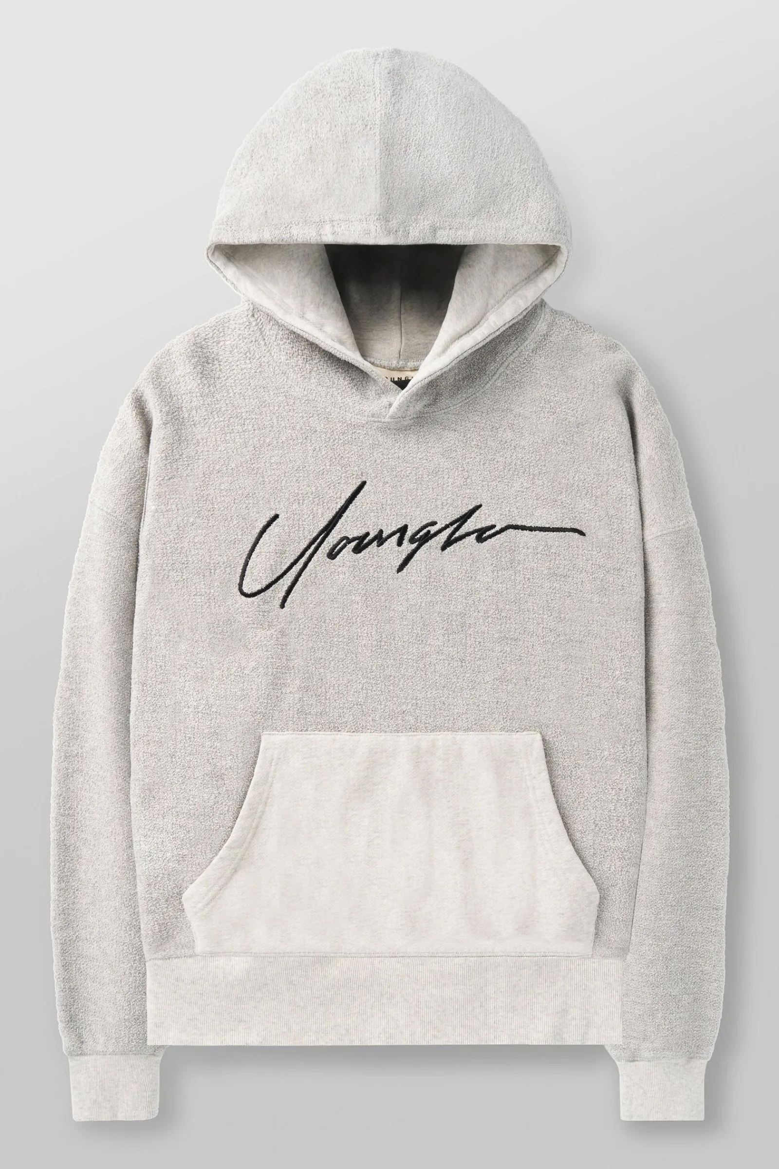 Outerwear<Youngla 524-Reverse Terry Hoodies Black|Brown|Oatmeal|Off-White
