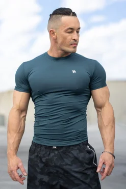 Shirts<Youngla 476-S Th Compression Tees Black|Dark Grey|Light Blue|Navy