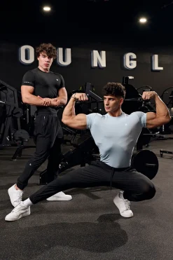 Shirts<Youngla 476-S Th Compression Tees Black|Dark Grey|Light Blue|Navy