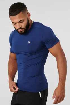 Shirts<Youngla 476-S Th Compression Tees Black|Dark Grey|Light Blue|Navy