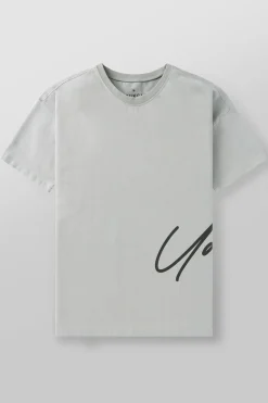 Shirts<Youngla 462-Side Signature Tees Black|Brown|Burgundy|Deep Purple