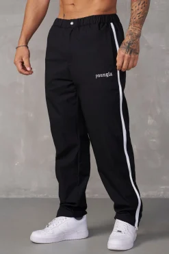 Joggers<Youngla 246-Side Zipper Joggers Black|Brown|Burgundy|Navy