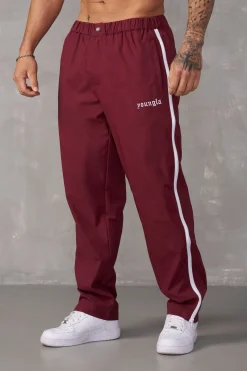 Joggers<Youngla 246-Side Zipper Joggers Black|Brown|Burgundy|Navy