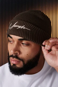 Hats & Beanies<Youngla 906-Signature Beanies Antique White|Black|Brown|Deep Teal