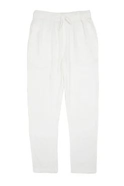 Pants & Jeans<Youngla 621-Simply Linen Pants Black|Blue Striped|Off-White|Olive Green