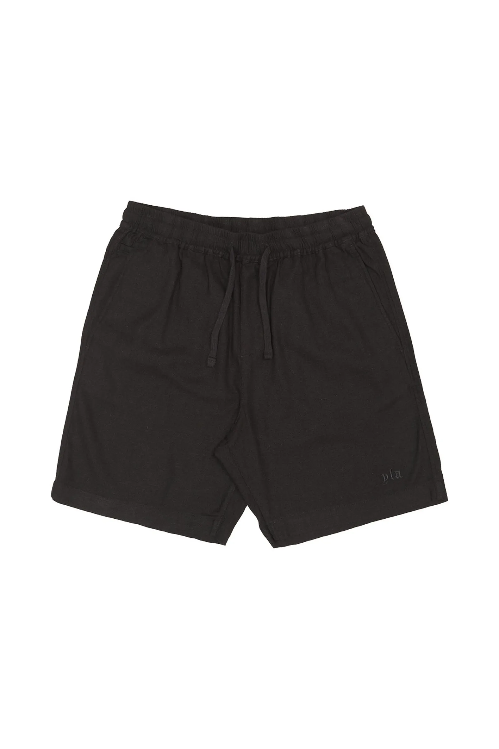 Shorts<Youngla 147-Simply Linen Shorts Black|Blue Striped|Off-White|Olive Green