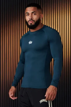 Shirts<Youngla 802-Speed Compression Longsleeves Black|Dark Blue|Olive|Teal