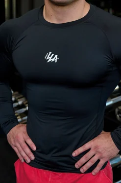 Shirts<Youngla 802-Speed Compression Longsleeves Black|Dark Blue|Olive|Teal