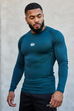 Shirts<Youngla 802-Speed Compression Longsleeves Black|Dark Blue|Olive|Teal
