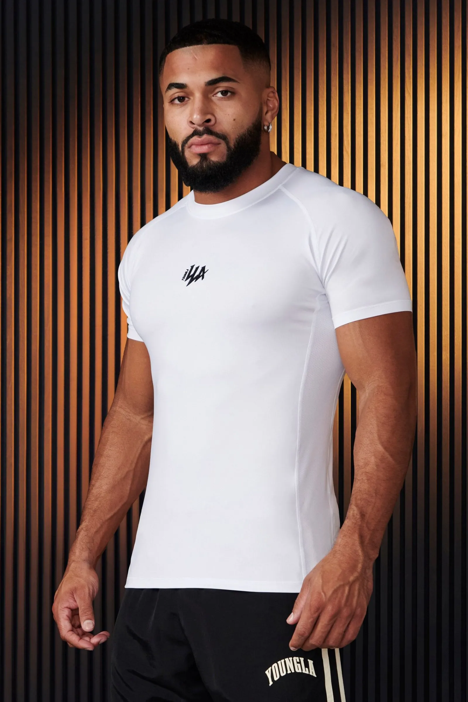 Shirts<Youngla 474-Speed Compression Tees Black|Grey|Olive|Teal