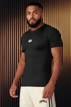Shirts<Youngla 474-Speed Compression Tees Black|Grey|Olive|Teal