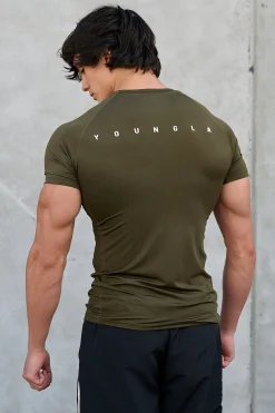 Shirts<Youngla 474-Speed Compression Tees Black|Grey|Olive|Teal