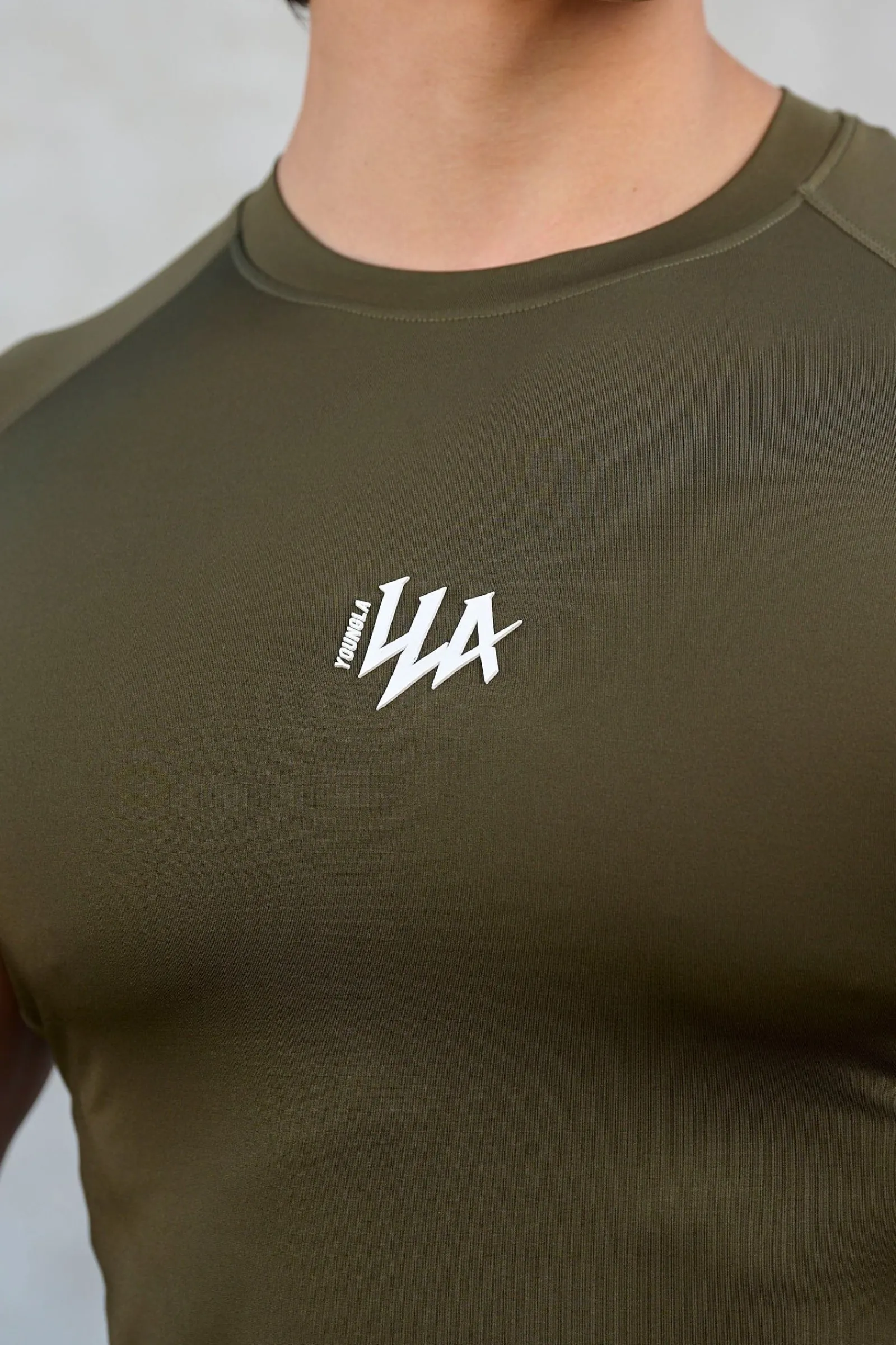 Shirts<Youngla 474-Speed Compression Tees Black|Grey|Olive|Teal