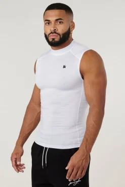 Tanks<Youngla 315-Stealth Compression Cut-Offs Black|Beacon Blue|Dark Grey|Deep Teal