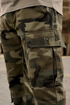 Pants & Jeans<Youngla 616-Suburban Twill Cargos Black|Brown|Camo Green|Olive
