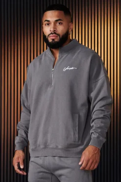 Outerwear<Youngla 520-Sunday Quarter Zips Black|Deep Teal|Grey Wash|Heather Grey