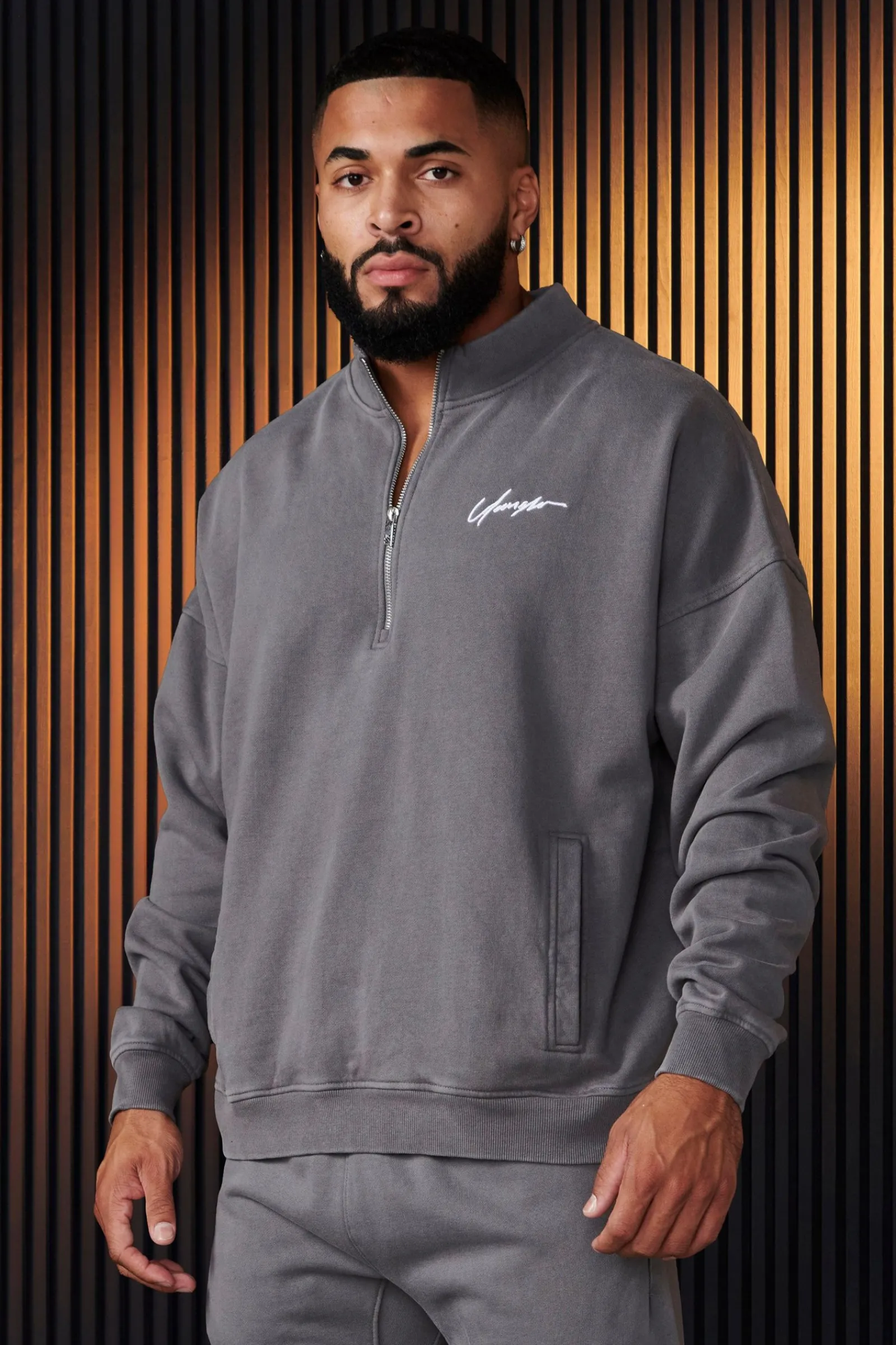 Outerwear<Youngla 520-Sunday Quarter Zips Black|Deep Teal|Grey Wash|Heather Grey