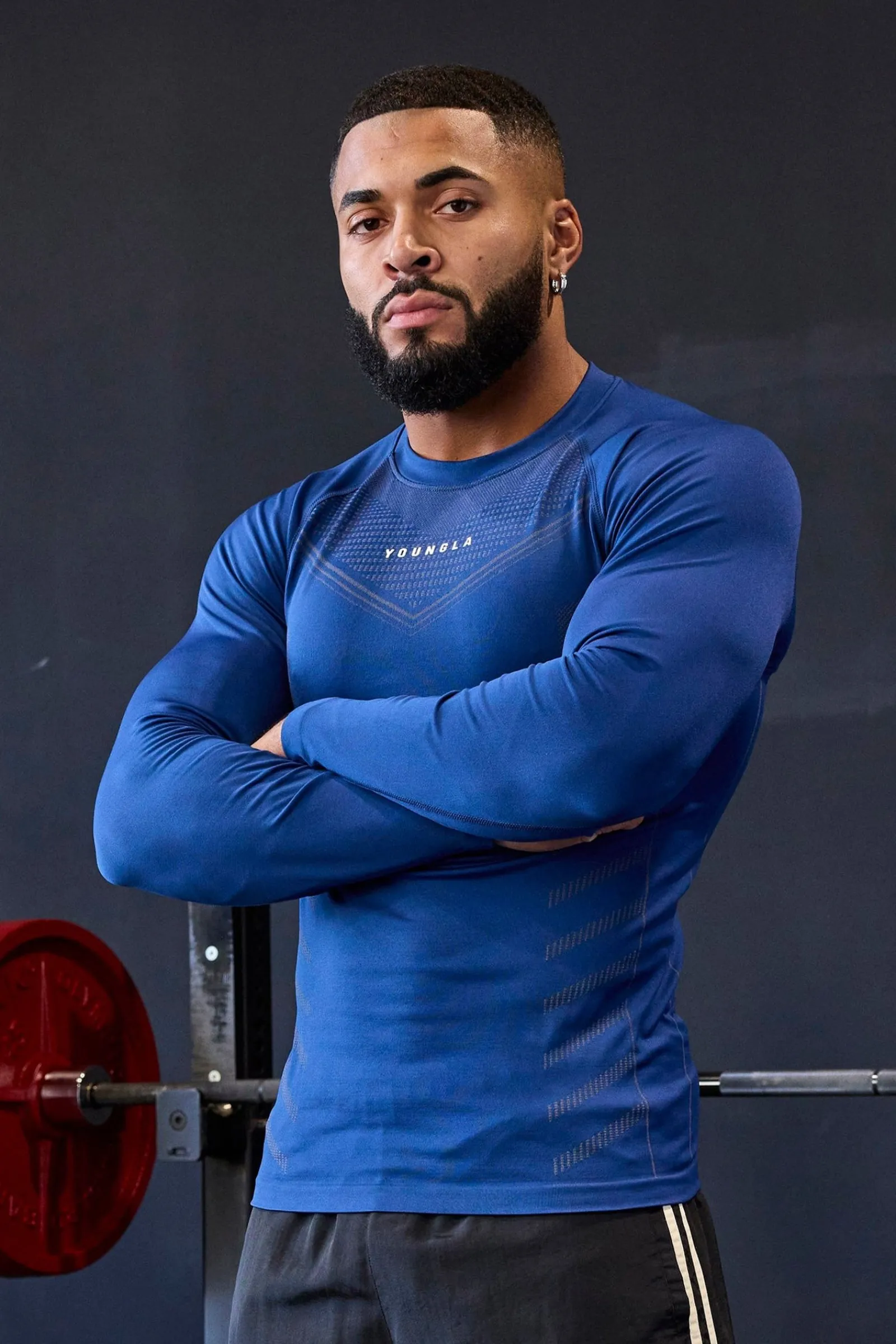 Shirts<Youngla 833-Superhero Compression Longsleeves Black|Cement|Dark Blue|Olive Green