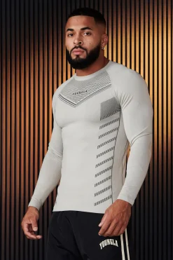 Shirts<Youngla 833-Superhero Compression Longsleeves Black|Cement|Dark Blue|Olive Green
