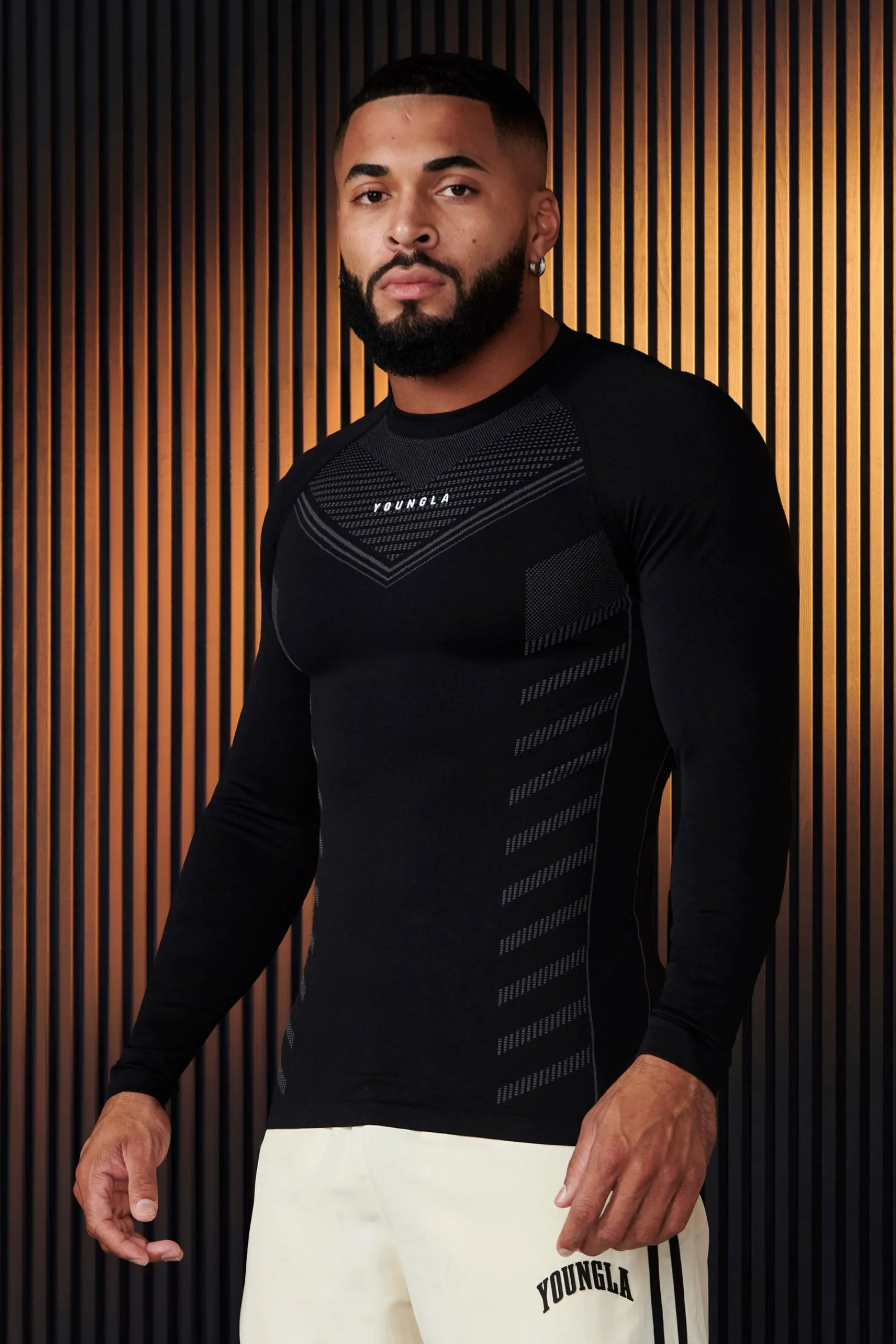 Shirts<Youngla 833-Superhero Compression Longsleeves Black|Cement|Dark Blue|Olive Green