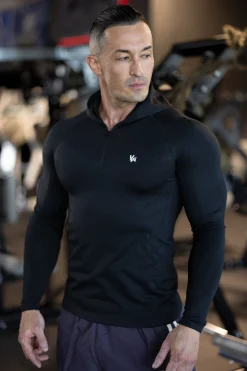 Shirts<Youngla 832-Supervillain Compression Hoodies Black|Burgundy|Charcoal|Navy