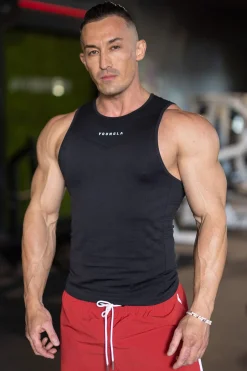 Tanks<Youngla 343-Supervillain Compression Tanks Black|Burgundy|Charcoal|Navy