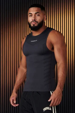 Tanks<Youngla 343-Supervillain Compression Tanks Black|Burgundy|Charcoal|Navy