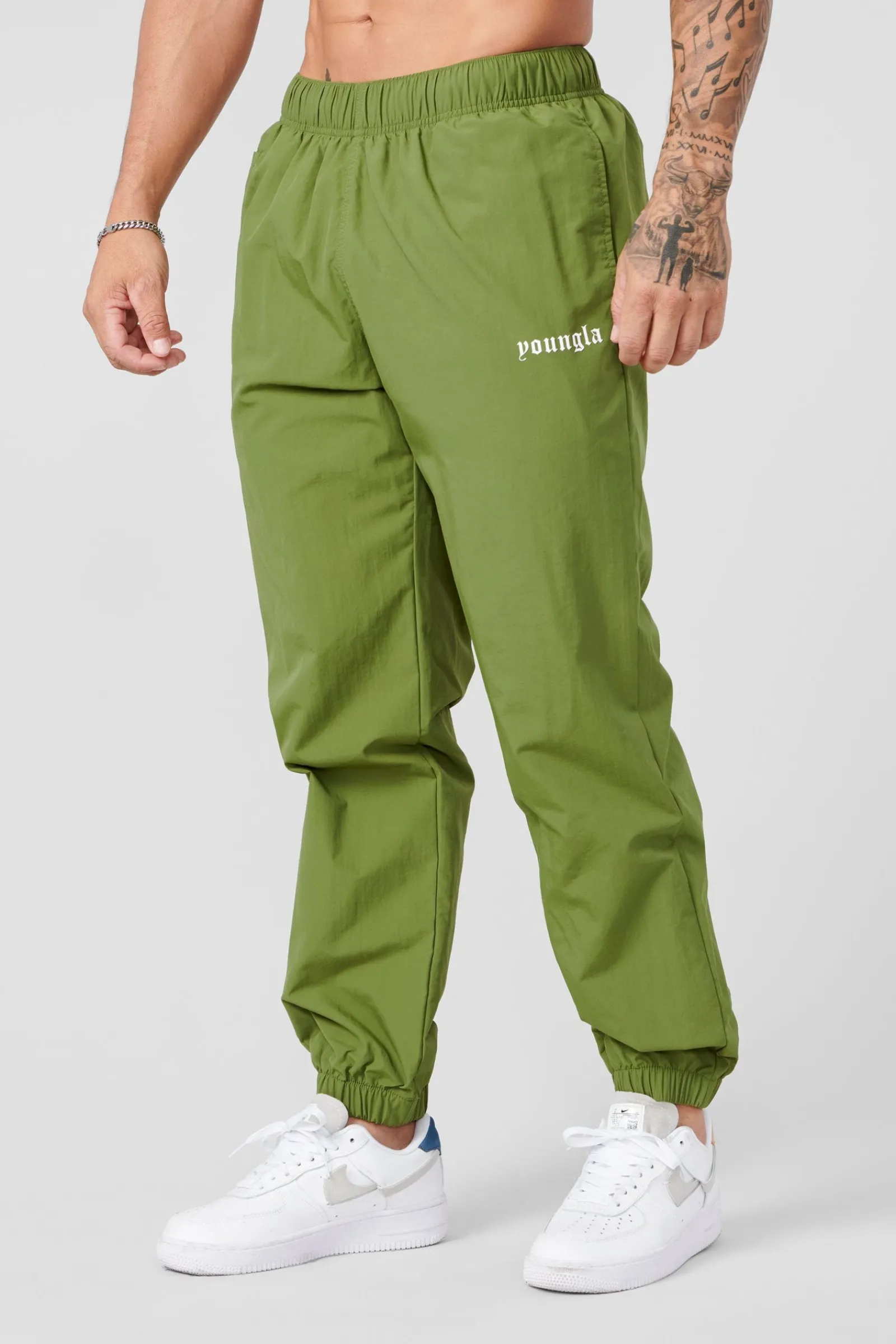 Joggers<Youngla 254-Swish Joggers Black|Charcoal|Cream|Deep Teal