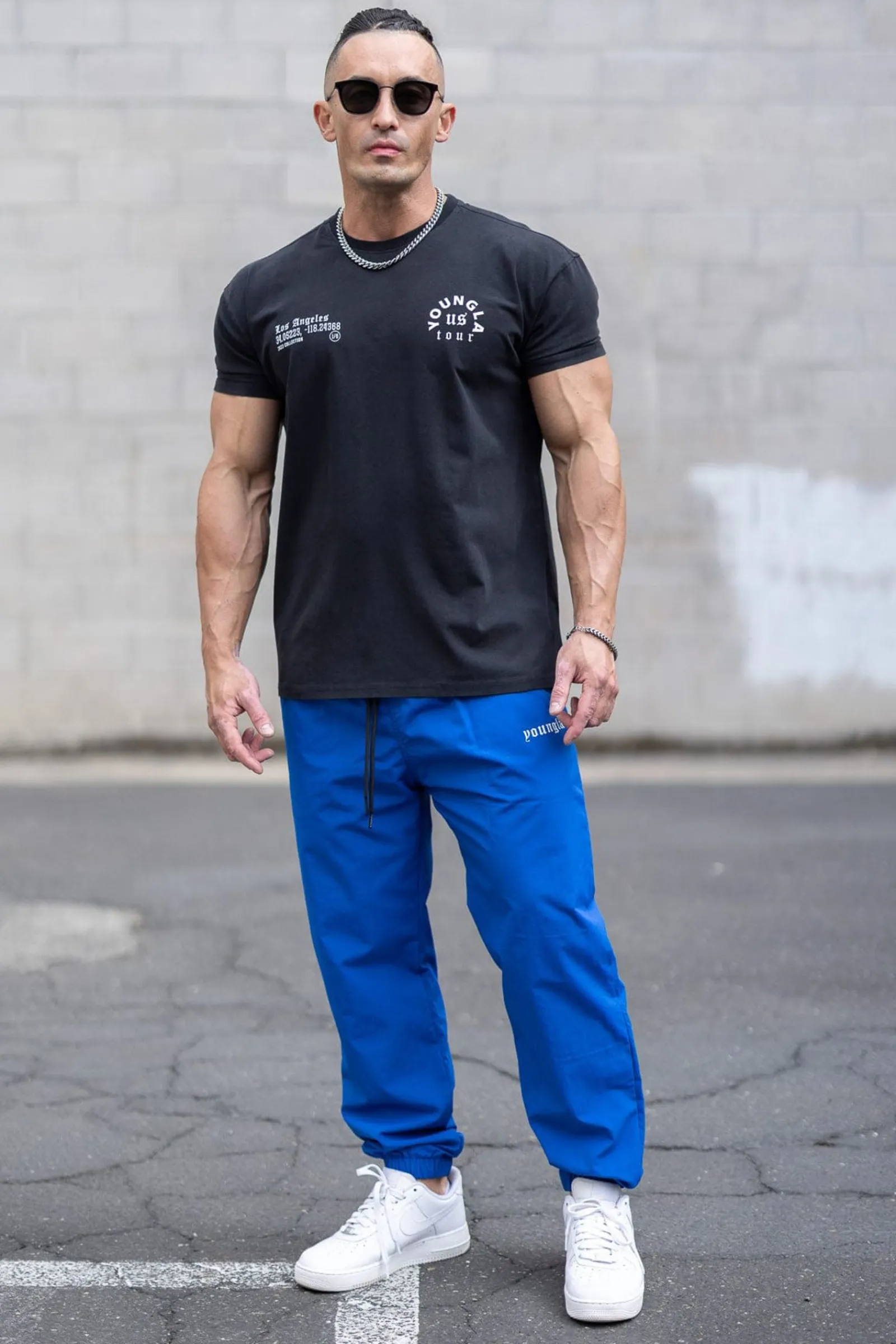 Joggers<Youngla 254-Swish Joggers Black|Charcoal|Cream|Deep Teal