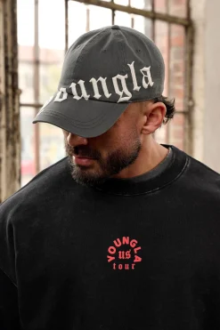 Hats & Beanies<Youngla 9005-Tilted Logo Dad Hat Black|Brown|Camel|Grey