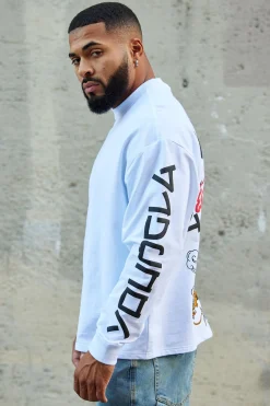 Shirts<Youngla 8038-Tokyo Longsleeves Black Bonsai Art|Black Temple Dragon|White Bonsai Art|White Temple Dragon
