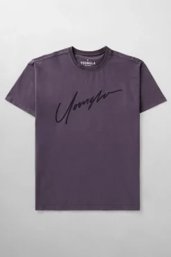Shirts<Youngla 479-Tonal Tees Black Wash|Deep Purple|Dove White|Grey Wash