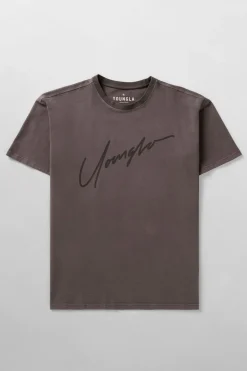 Shirts<Youngla 479-Tonal Tees Black Wash|Deep Purple|Dove White|Grey Wash