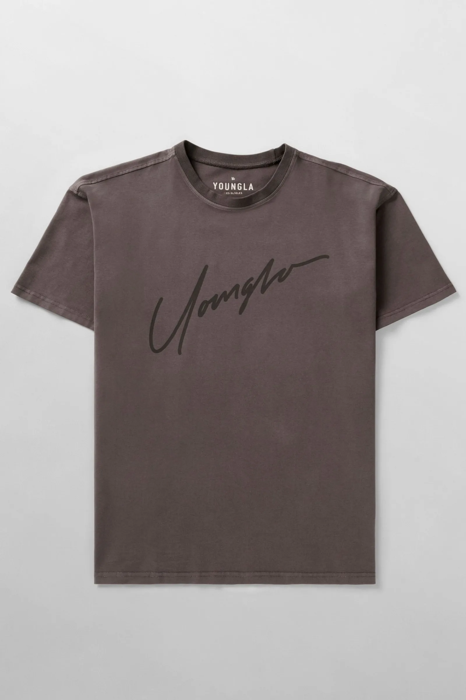 Shirts<Youngla 479-Tonal Tees Black Wash|Deep Purple|Dove White|Grey Wash