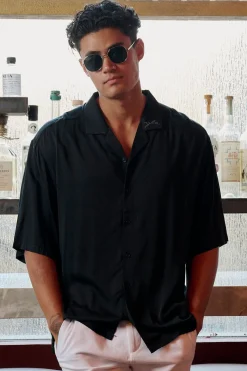 Shirts<Youngla 444-Tulum Shirts Black|Chocolate|Forest Green|Navy