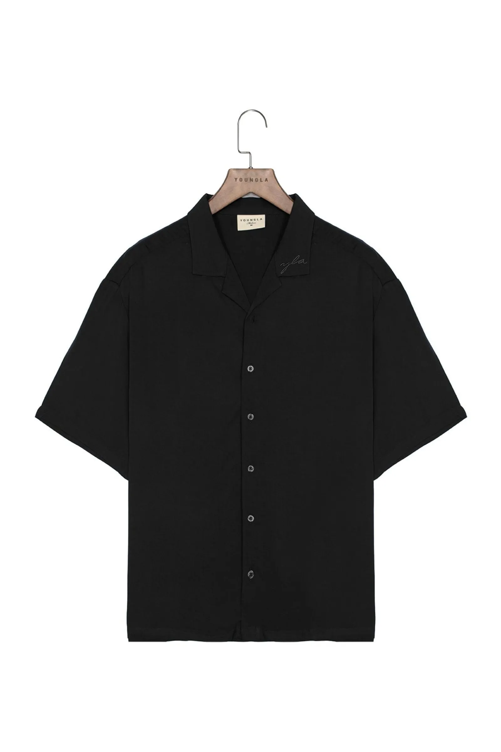 Shirts<Youngla 444-Tulum Shirts Black|Chocolate|Forest Green|Navy
