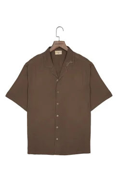 Shirts<Youngla 444-Tulum Shirts Black|Chocolate|Forest Green|Navy