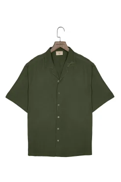 Shirts<Youngla 444-Tulum Shirts Black|Chocolate|Forest Green|Navy