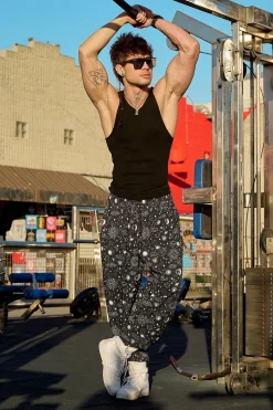 Joggers<Youngla 217-Ugly A** Pants Black Night|Black & White Lines|Blue Tribal|Grey Cashmere