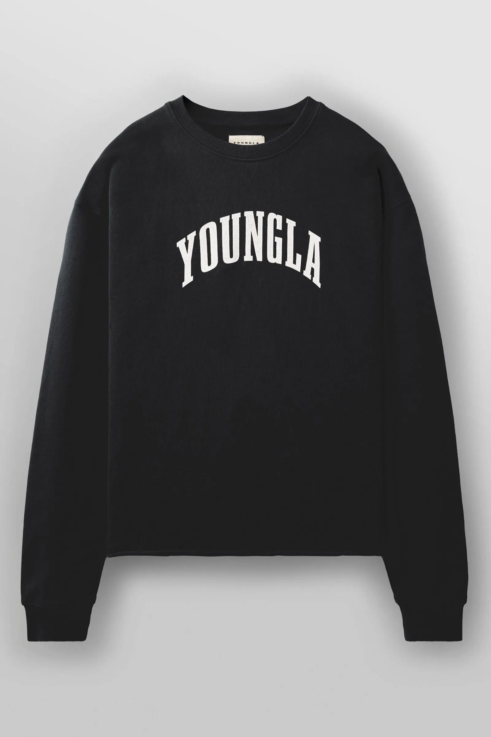 Shirts<Youngla 826-Uni Crewneck Black Wash|Brown Wash|Off-White Wash|Orange Wash